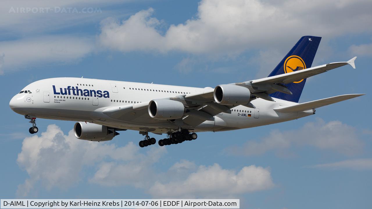 D-AIML, 2013 Airbus A380-841 C/N 149, Lufthansa