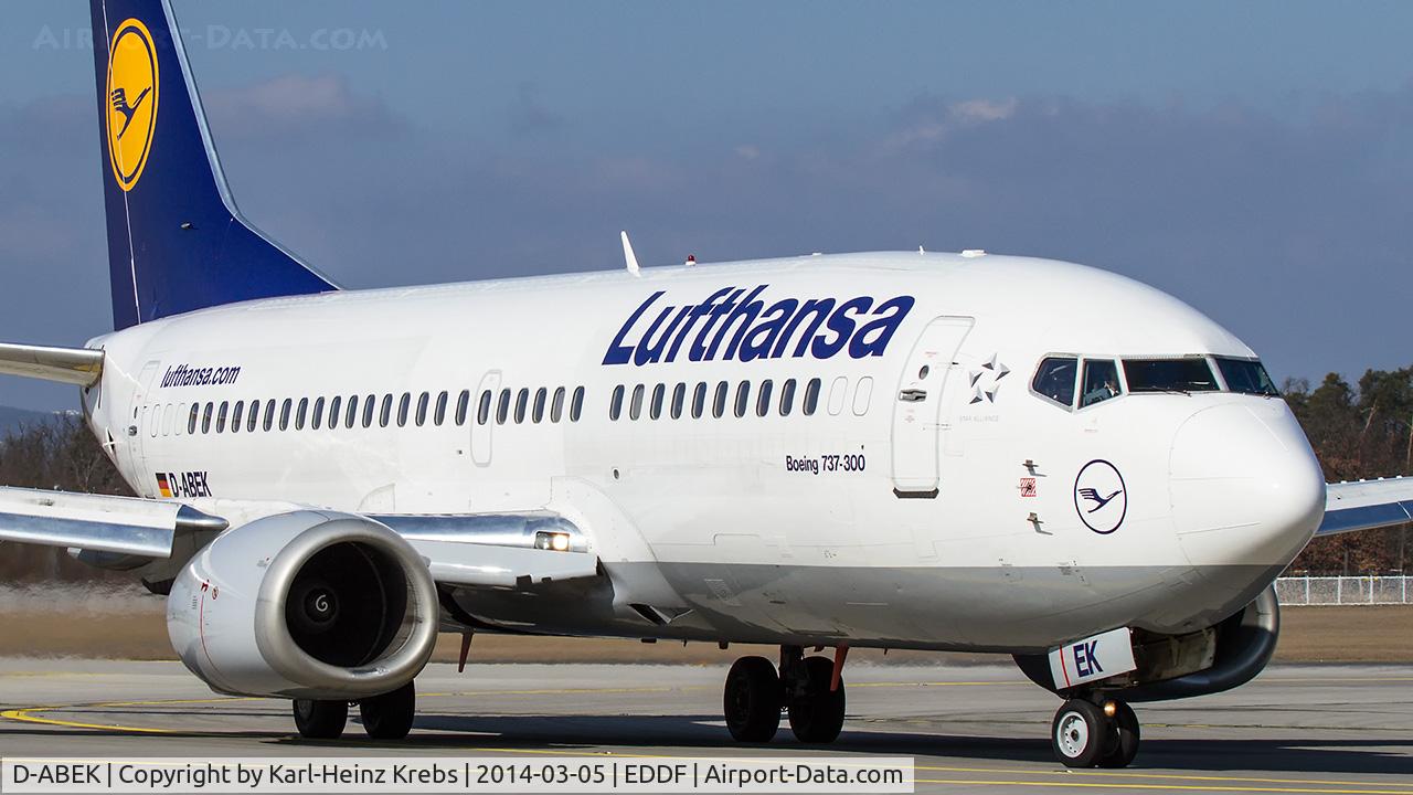 D-ABEK, 1991 Boeing 737-330 C/N 25414, Lufthansa