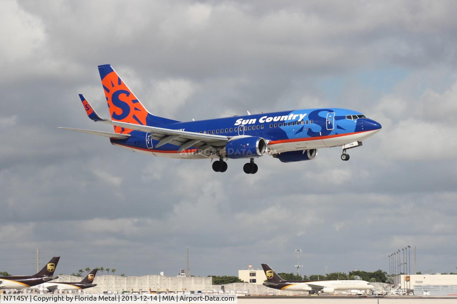 N714SY, 2003 Boeing 737-752 C/N 33786, Sun Country 737-700