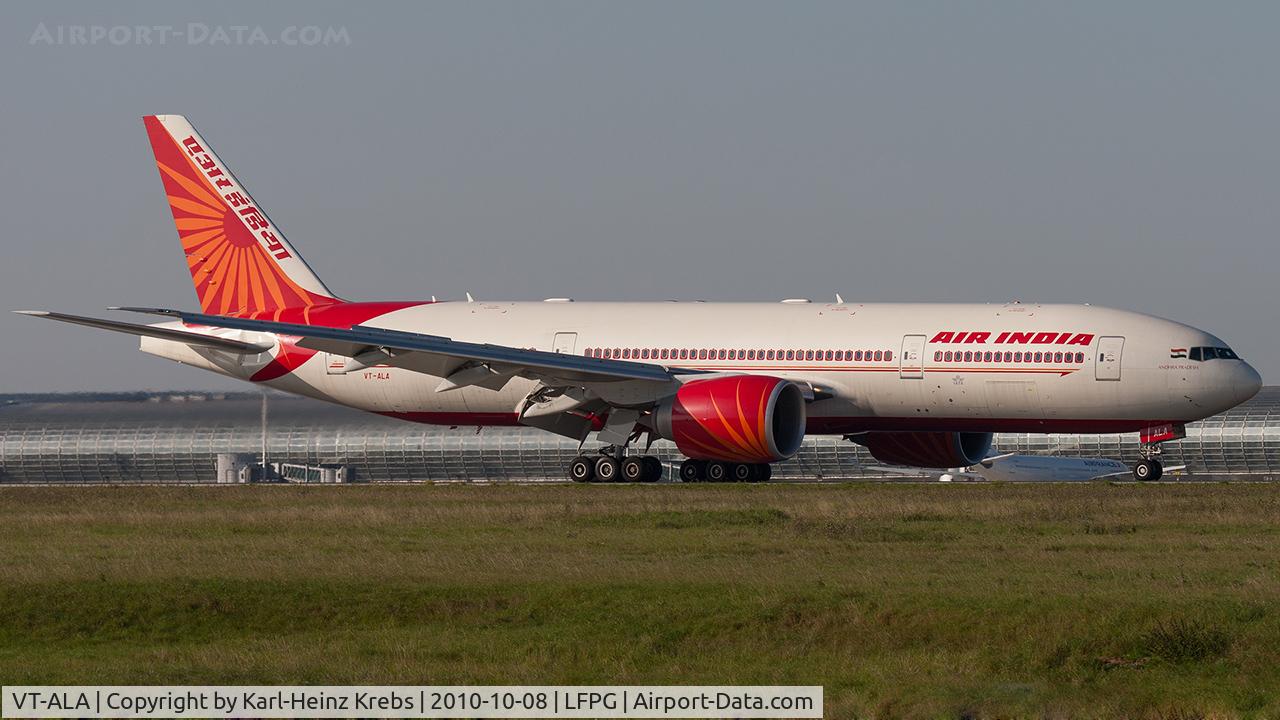 VT-ALA, 2007 Boeing 777-237/LR C/N 36300, Air India