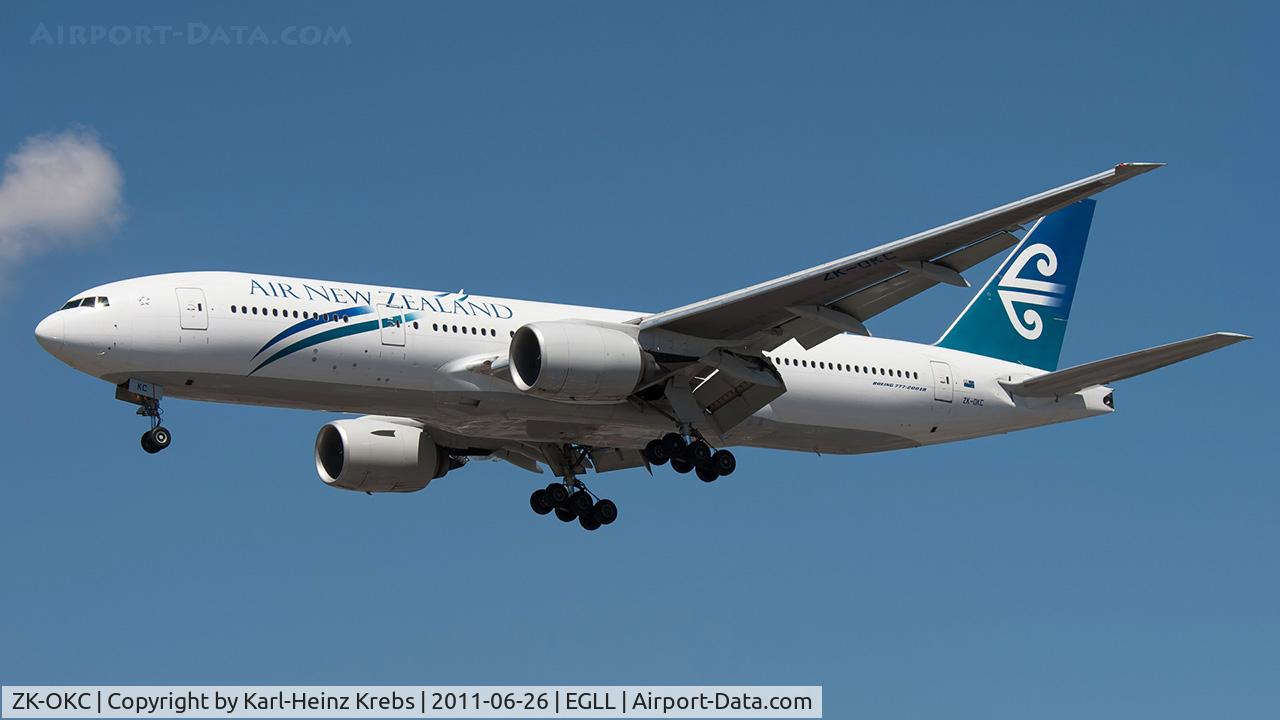 ZK-OKC, 2006 Boeing 777-219/ER C/N 34377, Air New Zealand