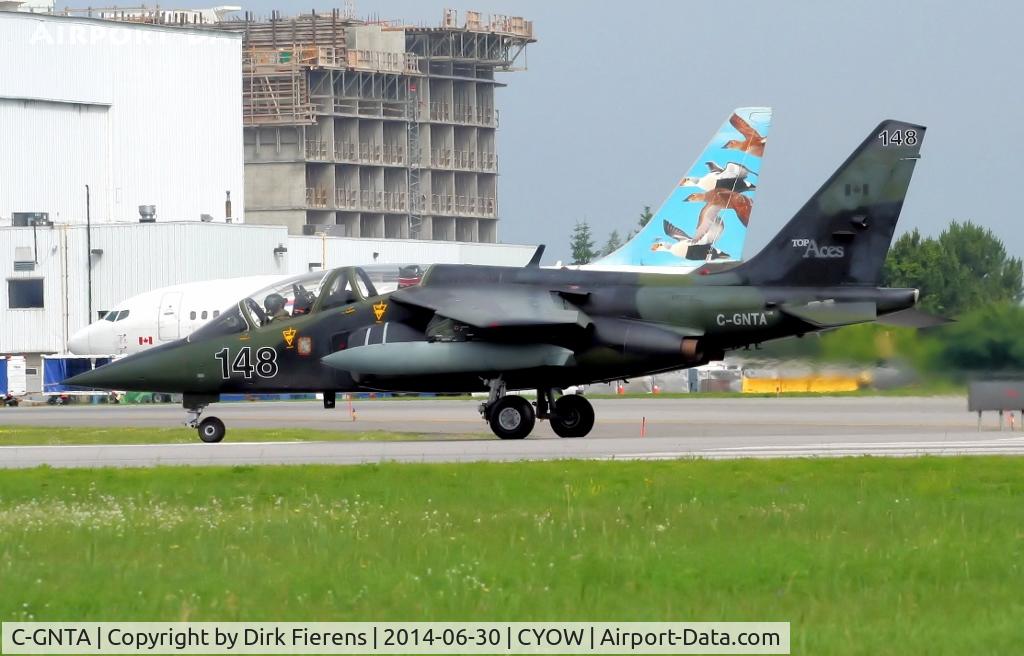 C-GNTA, 1982 Dassault-Dornier Alpha Jet A C/N 148, Departing down rwy 25R.