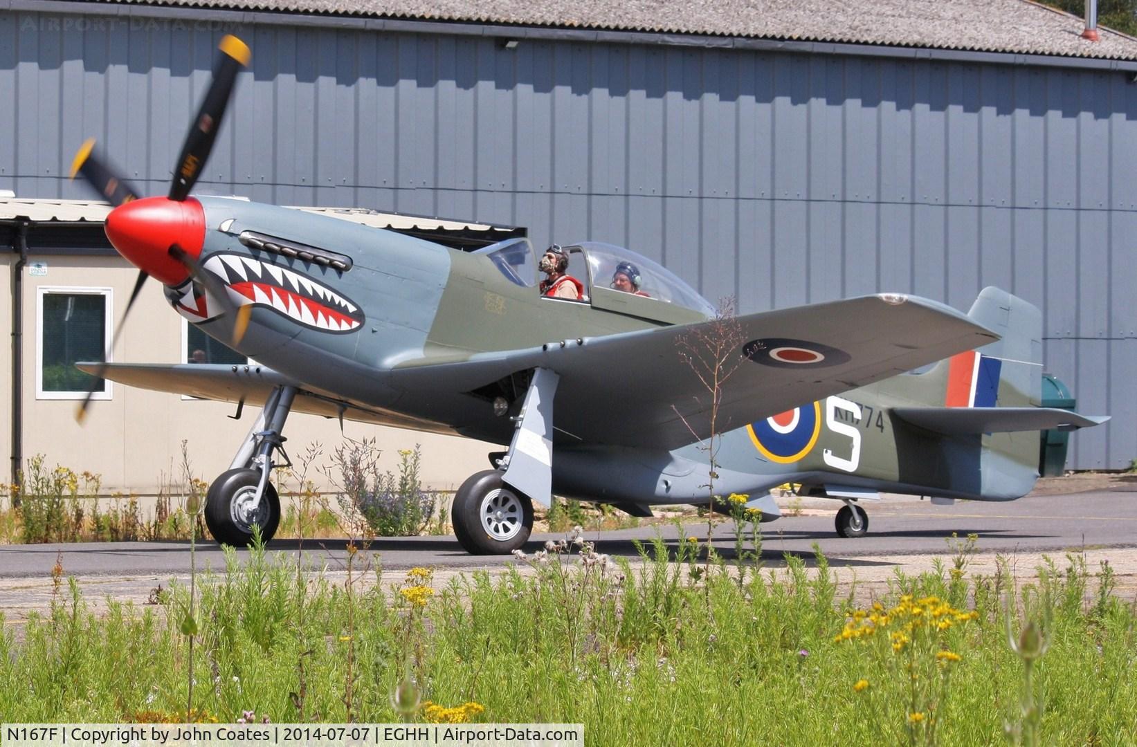N167F, 1944 North American P-51D Mustang C/N 122-40417, Taxiing to depart after repaint to RAF colours