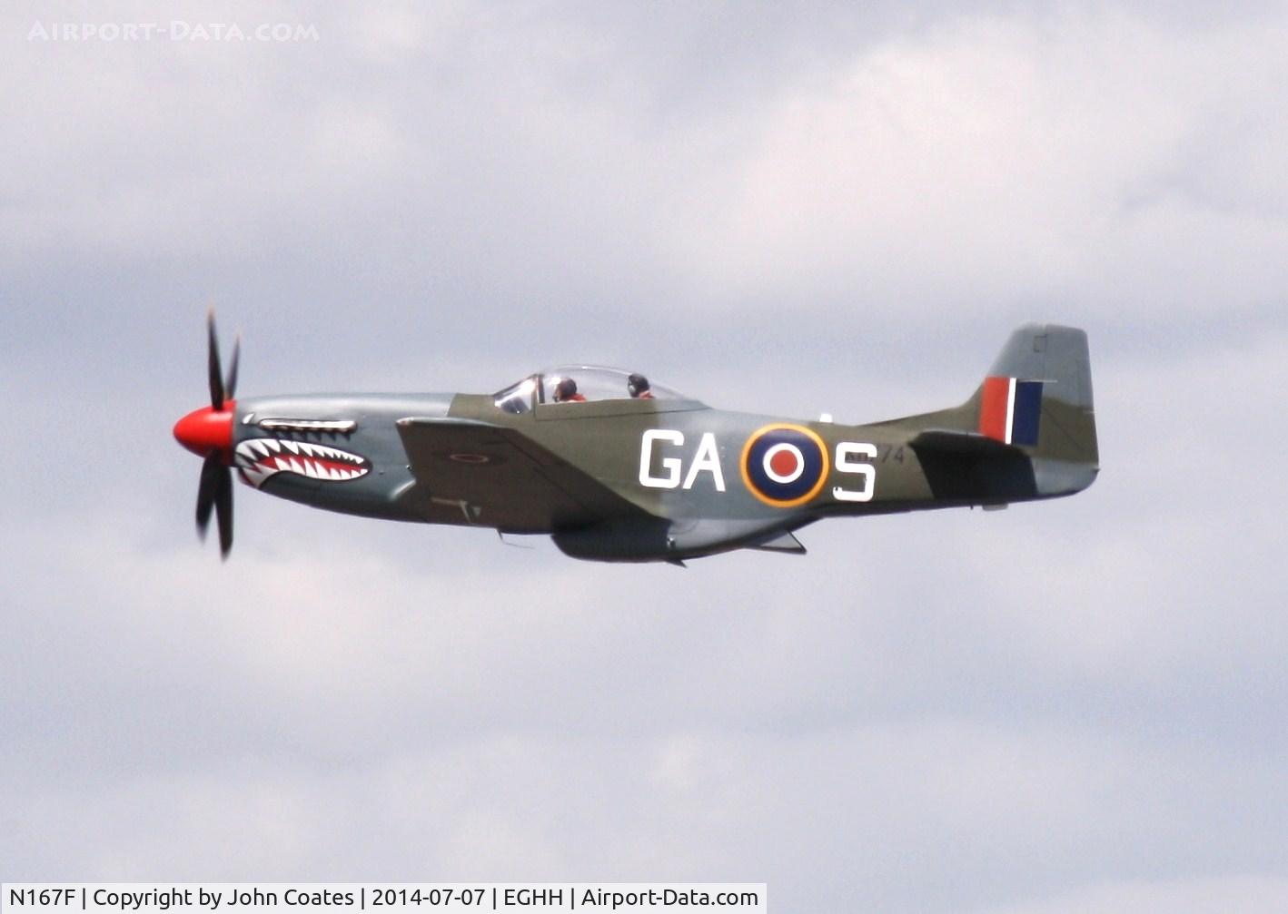 N167F, 1944 North American P-51D Mustang C/N 122-40417, Departing after repaint to RAF colours