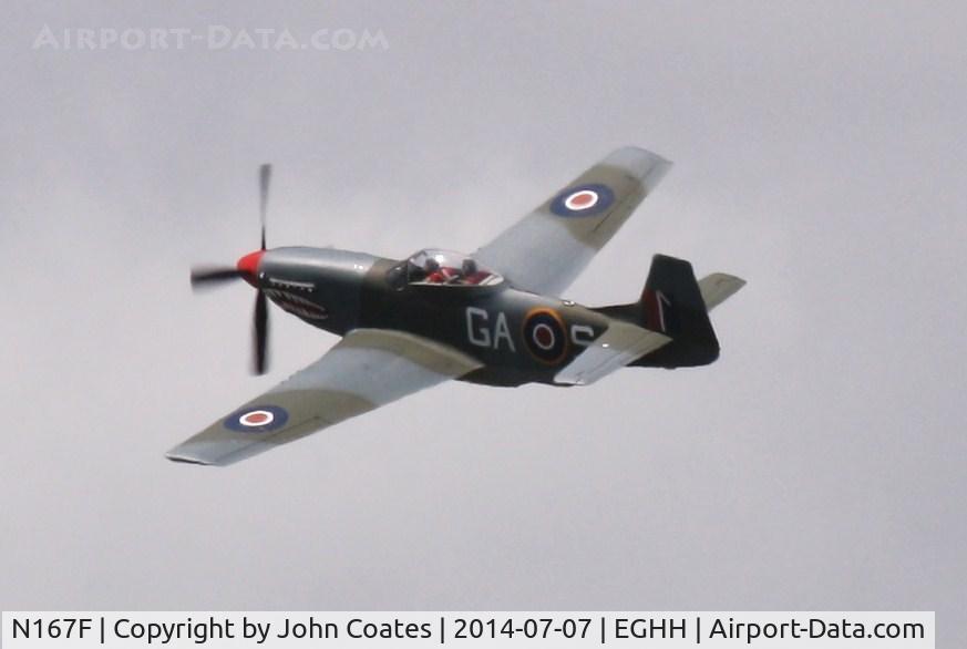 N167F, 1944 North American P-51D Mustang C/N 122-40417, Setting course back home to Shoreham