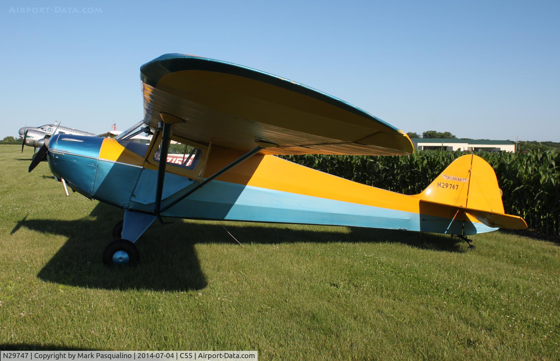 N29747, 1941 Taylorcraft BC12-65 C/N 2594, Taylorcraft BC12-65