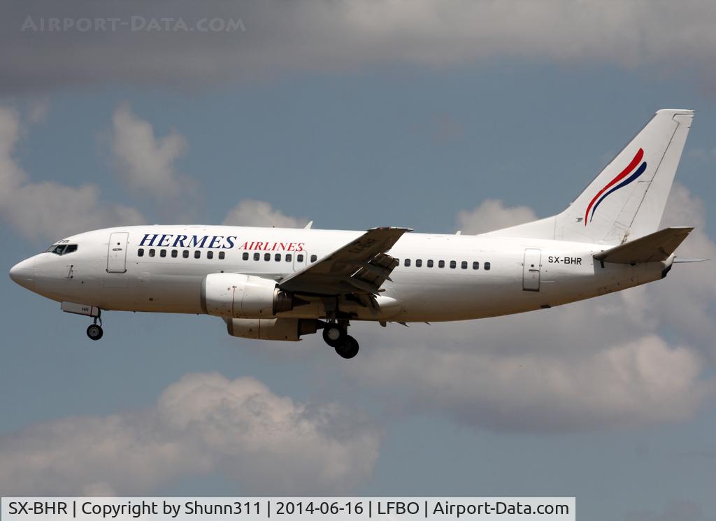 SX-BHR, 1998 Boeing 737-5L9 C/N 29234, Landing rwy 32L