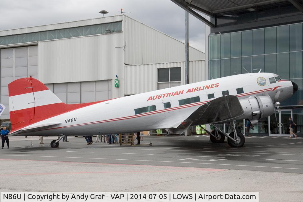 N86U, 1944 Douglas C-47A Skytrain (DC-3) C/N 13073, Austrian Airlines DC3