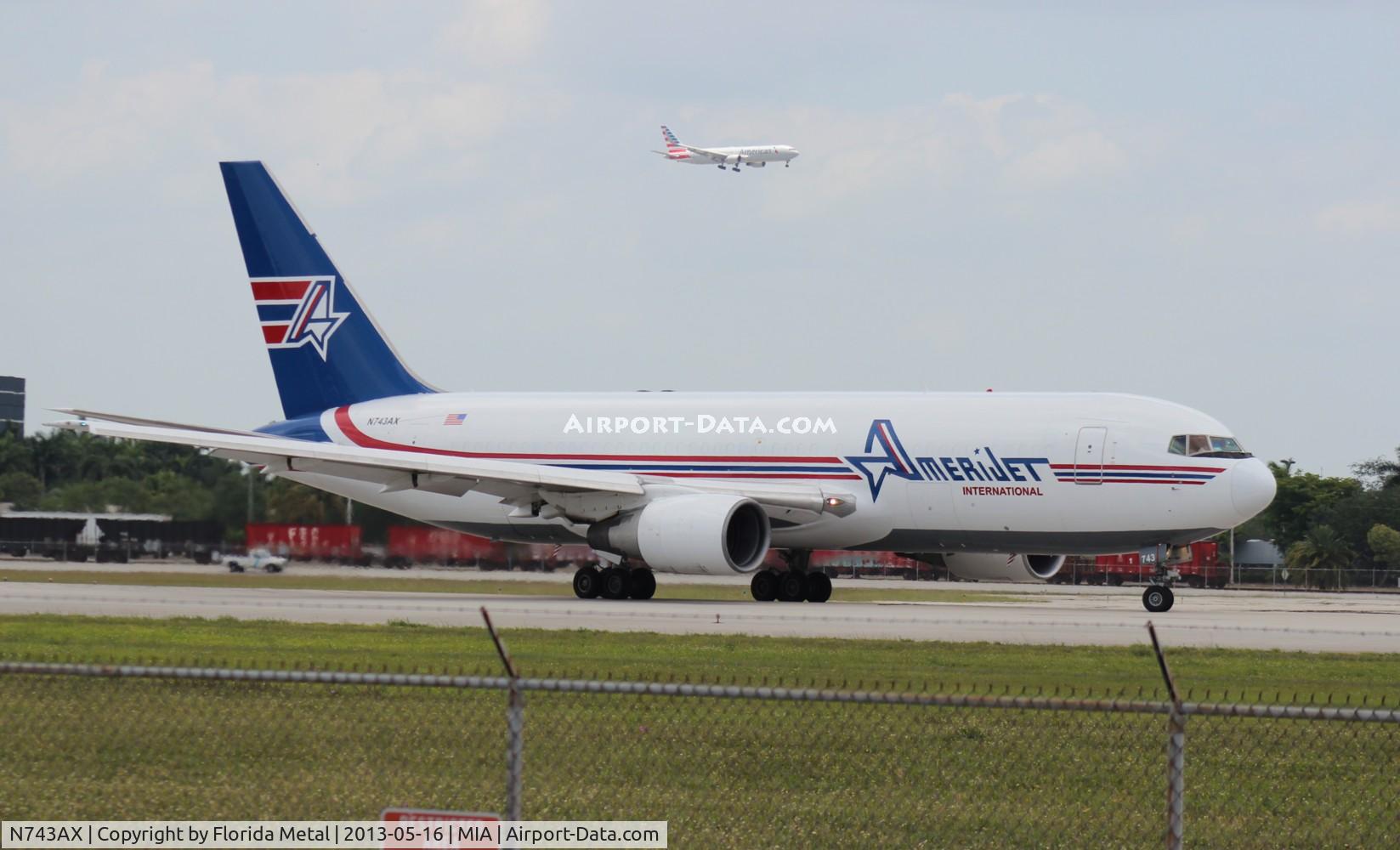 N743AX, 1982 Boeing 767-232 C/N 22218, Amerijet 767-200