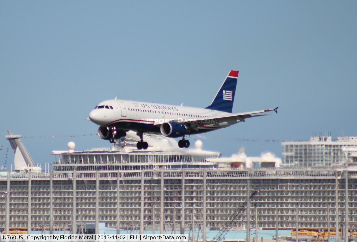 N760US, 2000 Airbus A319-112 C/N 1354, US Airways A319
