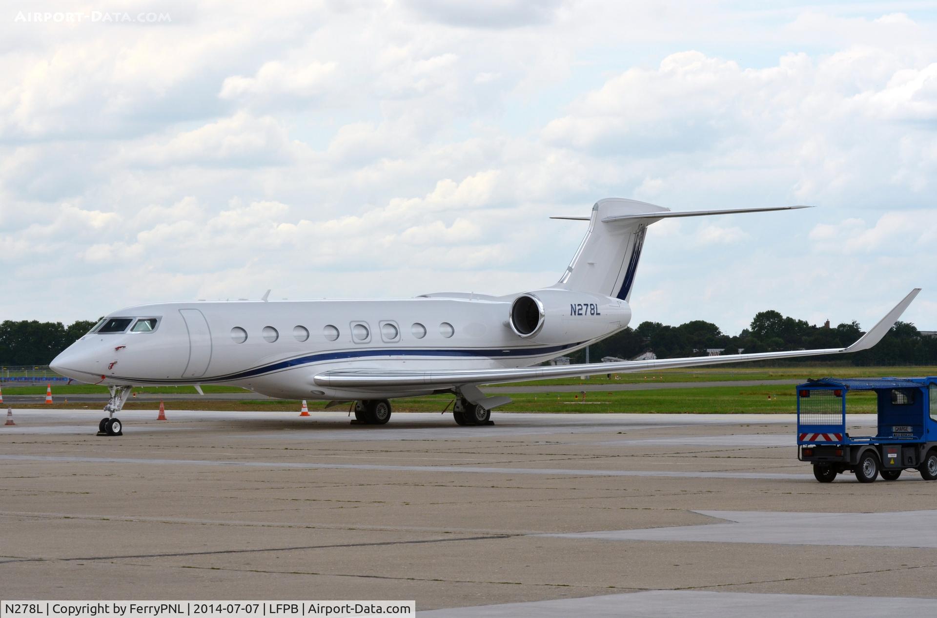 N278L, 2013 Gulfstream Aerospace G650 (G-VI) C/N 6038, G6 N278L NANTWORKS LLC in Paris Le Bourget.