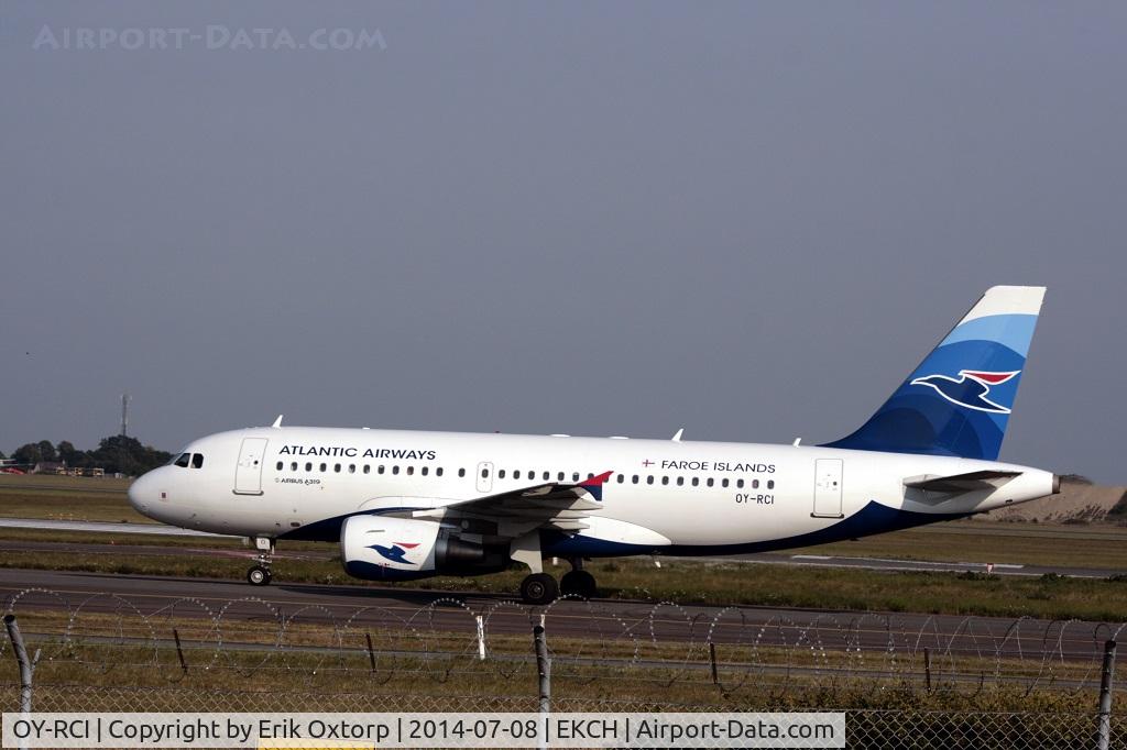 OY-RCI, 2009 Airbus A319-112 C/N 3905, OY-RCI just arrived on rw 04L