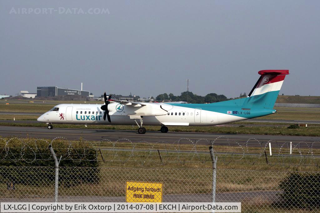 LX-LGG, 2012 Bombardier DHC-8-402Q Dash 8 Dash 8 C/N 4418, LX-LGG just arrived on rw 04L