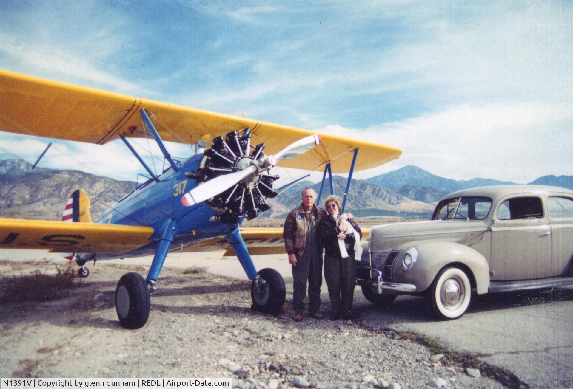 N1391V, 1943 Boeing E75 C/N 75-5164, actually it was built in 1943. restored at Redlands, ca and first flown in Nov 1992.