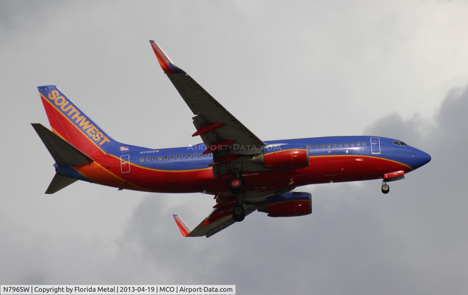 N796SW, 2001 Boeing 737-7H4 C/N 27889, Southwest 737-700