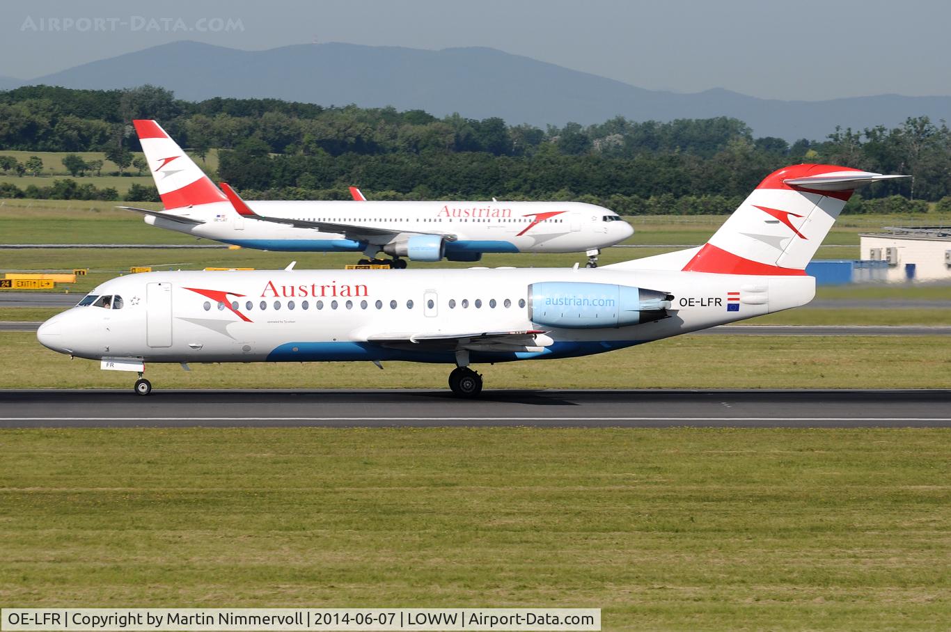 OE-LFR, 1996 Fokker 70 (F-28-0070) C/N 11572, Austrian Airlines