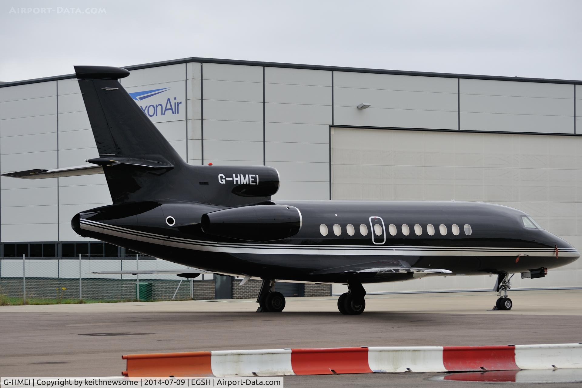 G-HMEI, 1984 Dassault Falcon 900 C/N 001, New Paint Scheme.