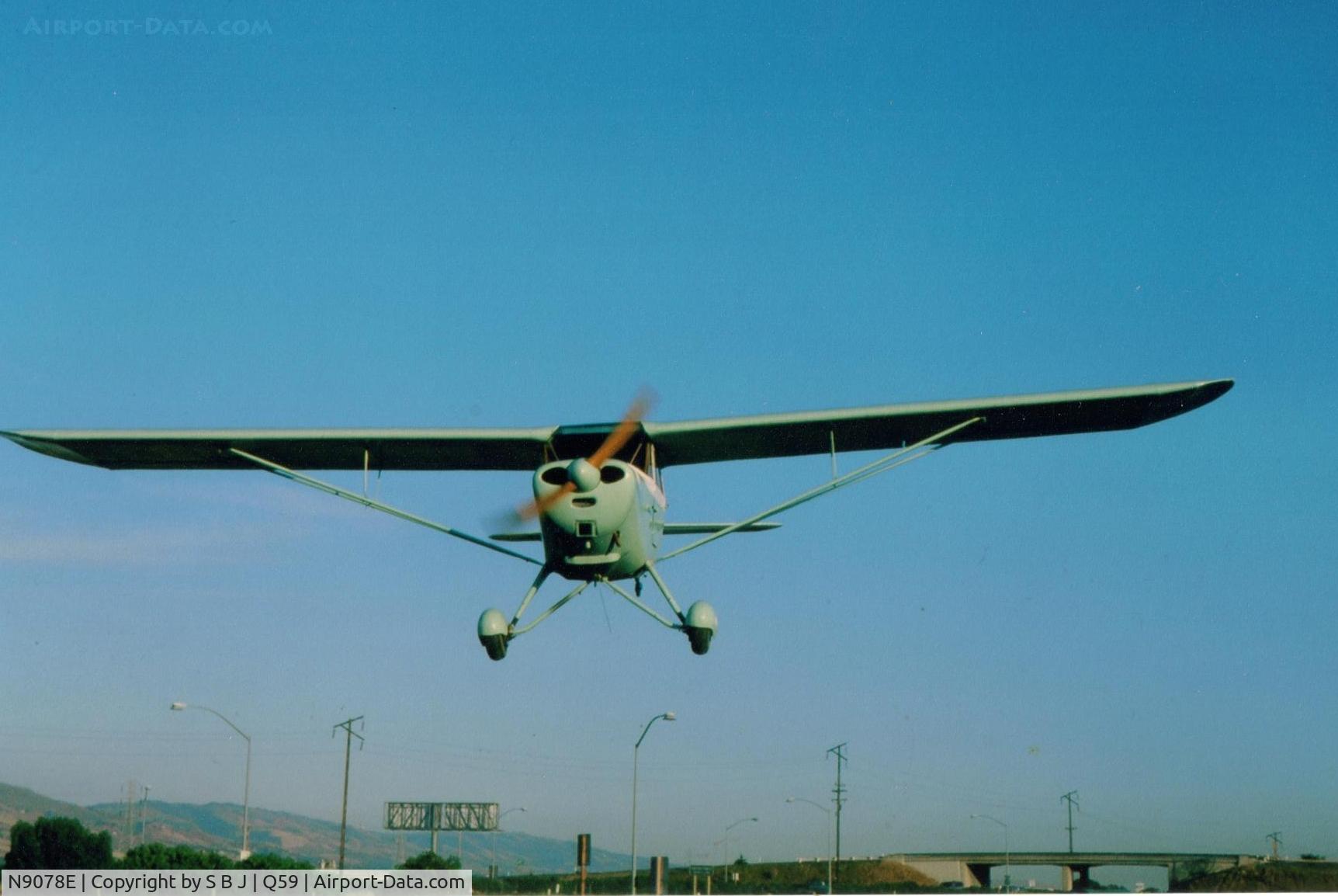 N9078E, 1946 Aeronca 11AC Chief C/N 11AC-710, 78E making a low level/ high speed pass (maybe scratch the high speed) at the old Fremont airport back in 1977.