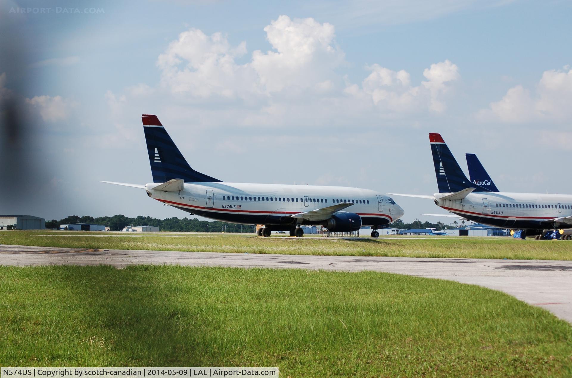 N574US, 1987 Boeing 737-301 C/N 23739, 1987 Boeing 737-301, N574US at Lakeland Linder Regional Airport, Lakeland, FL