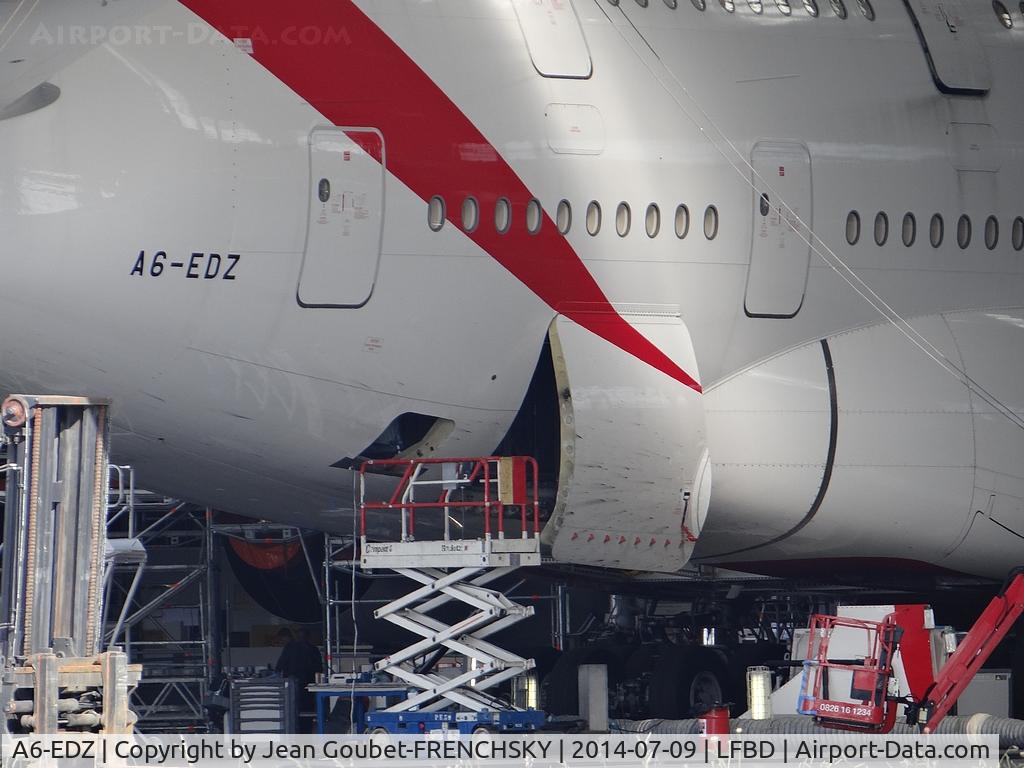 A6-EDZ, 2012 Airbus A380-861 C/N 107, Emirates at Sabena Techniks