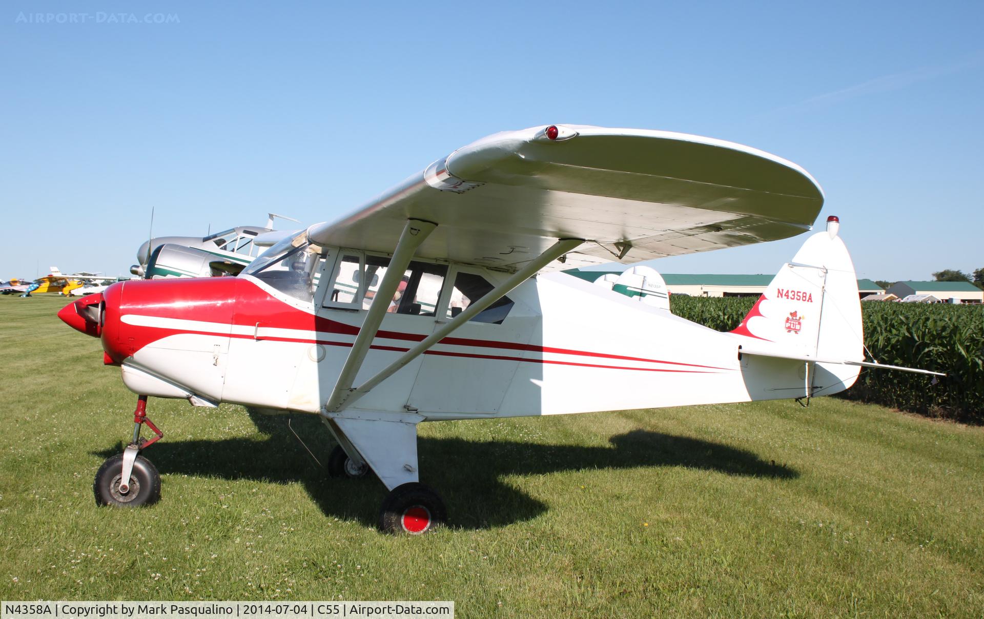 N4358A, 1956 Piper PA-22-150 Caribbean C/N 22-3714, Piper PA-22-150