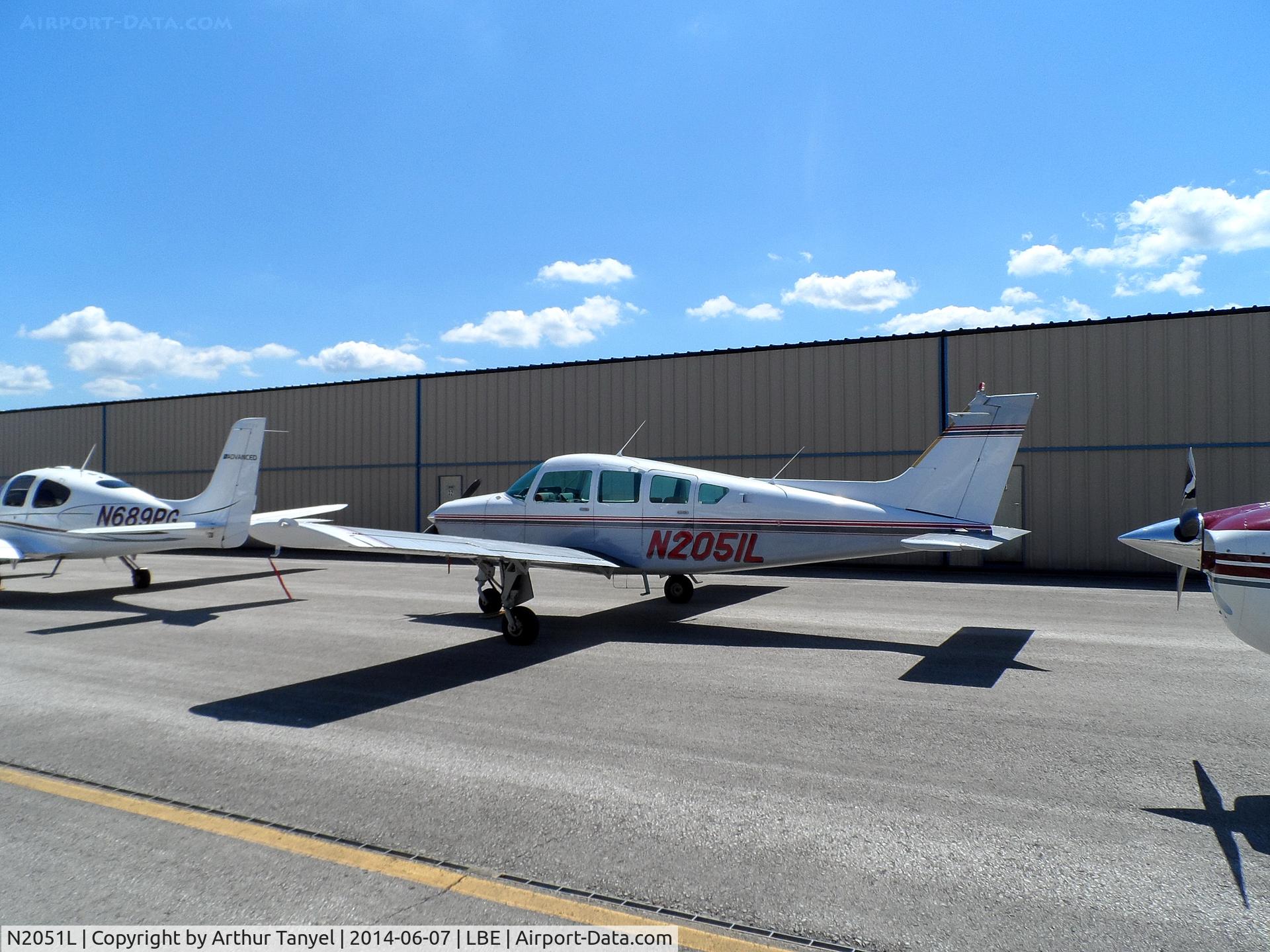 N2051L, 1976 Beech B24R Sierra C/N MC-436, On display @ the 2014 Westmoreland County Airshow