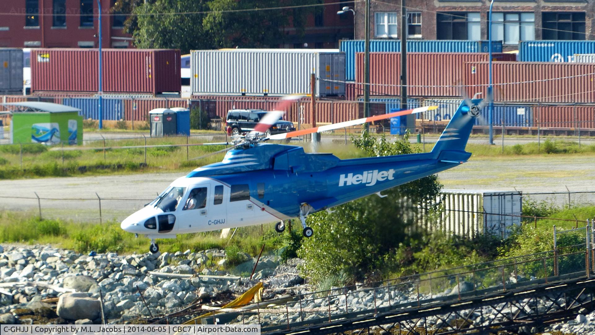 C-GHJJ, 1984 Sikorsky S-76A C/N 760235, Helijet departed Vancouver Harbour Heliport.