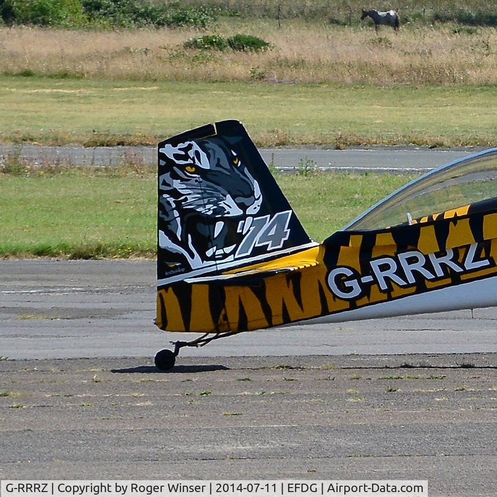 G-RRRZ, 2013 Vans RV-8 C/N PFA 305-15107, Tiger markings on visiting RV-8.
