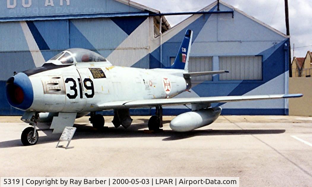 5319, 1952 North American F-86F Sabre C/N 191-958, North American F-86F Sabre [191-958] (Portuguese Air Force) Alverca~CS 03/05/2000