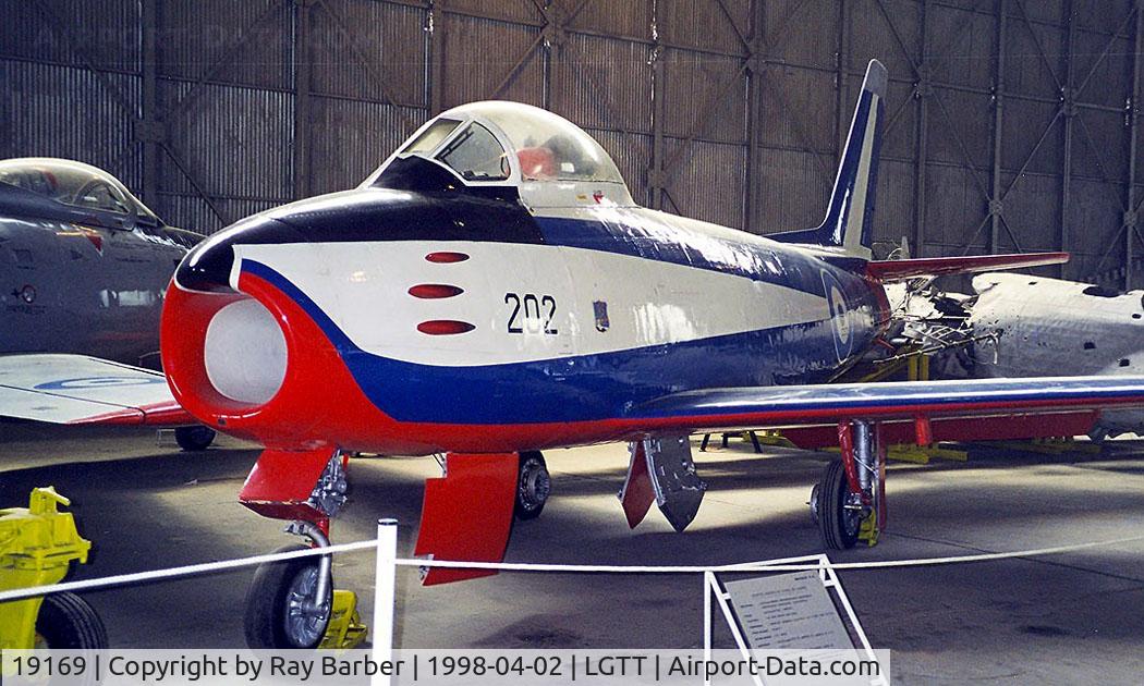 19169, Canadair CL-13 Sabre 2 C/N 69, Canadair CL-13A Sabre Mk.2 [69] (Greek Air Force) Dekelia-Tatoi~SX 02/04/1998