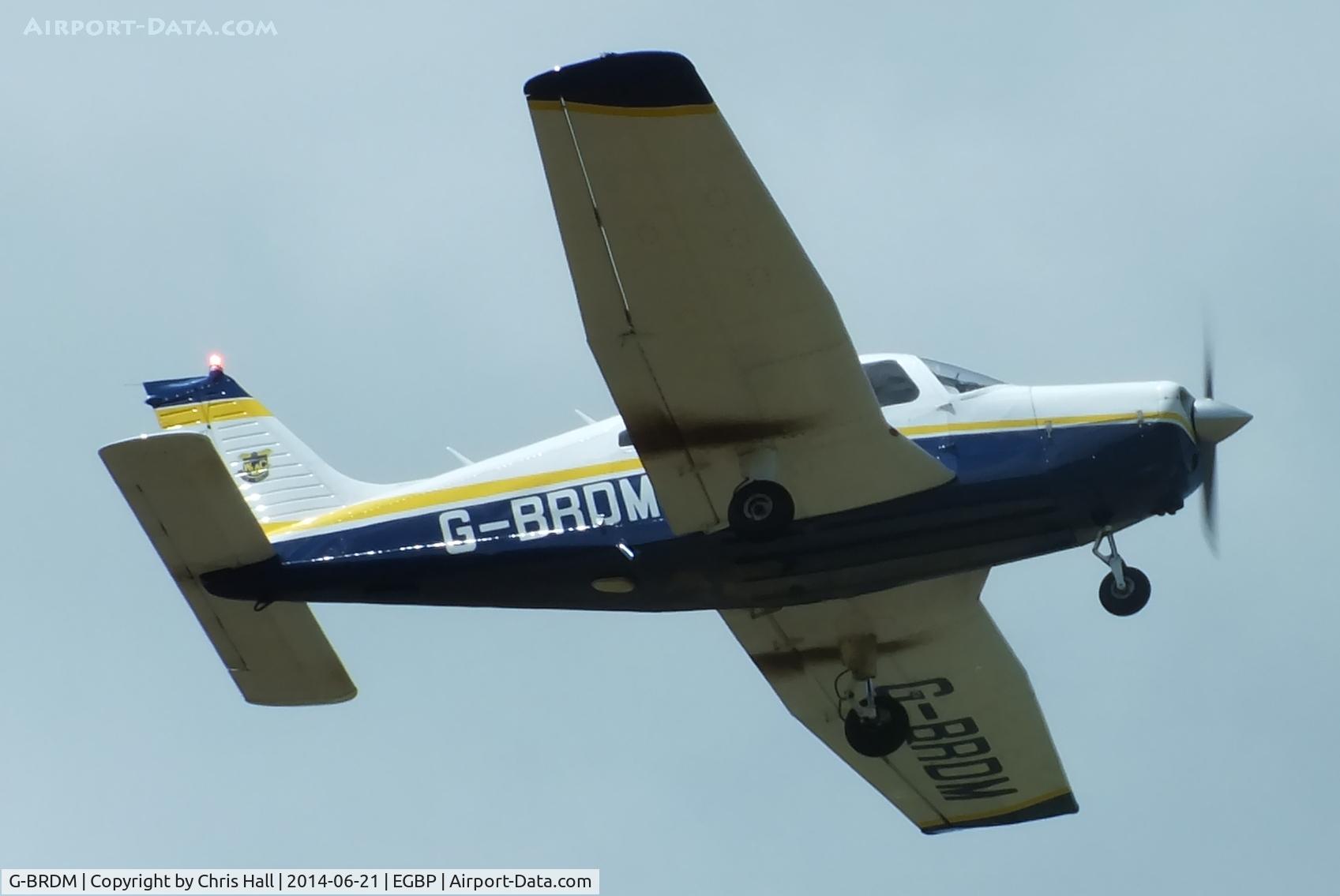 G-BRDM, 1977 Piper PA-28-161 Cherokee Warrior II C/N 28-7716004, visitor from White Waltham