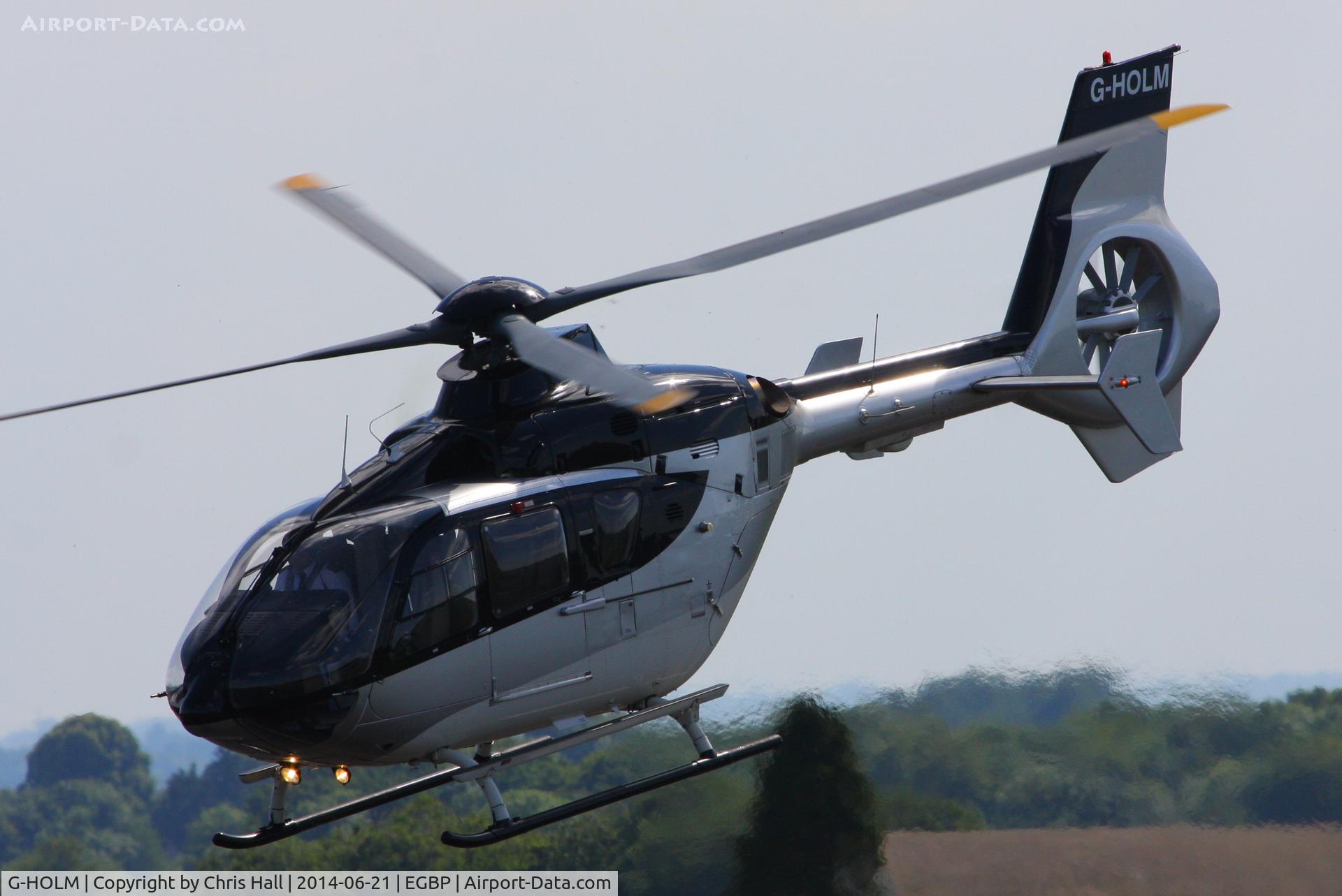 G-HOLM, 2007 Eurocopter EC-135T-2+ C/N 0574, Departing from Kemble