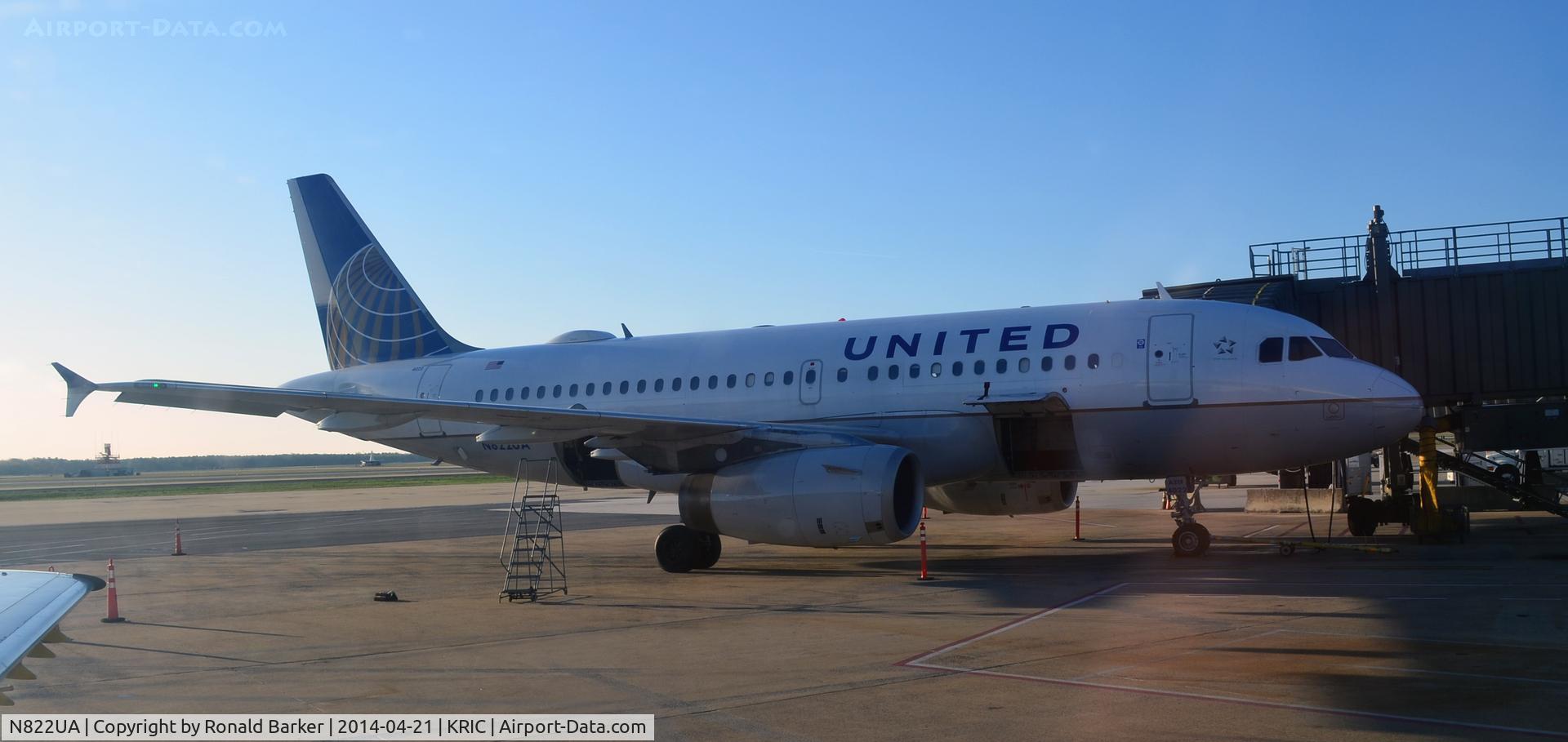 N822UA, 1998 Airbus A319-131 C/N 948, Richmond
