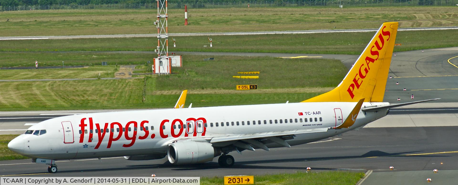 TC-AAR, 2000 Boeing 737-86N C/N 28624, Pegasus Airlines, seen here taxiing at Düsseldorf Int'l(EDDL)