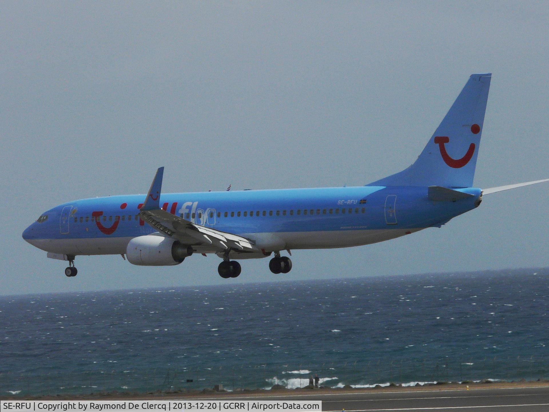SE-RFU, 2011 Boeing 737-8K5 C/N 37259, Landing at Arrecife, Gran Canaria.