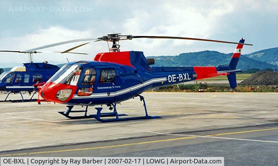 OE-BXL, Aerospatiale AS-350B-1 Ecureuil C/N 2049, Aerospatiale AS.350B-1 Ecureuil [2049] Graz~OE 19/06/1996
