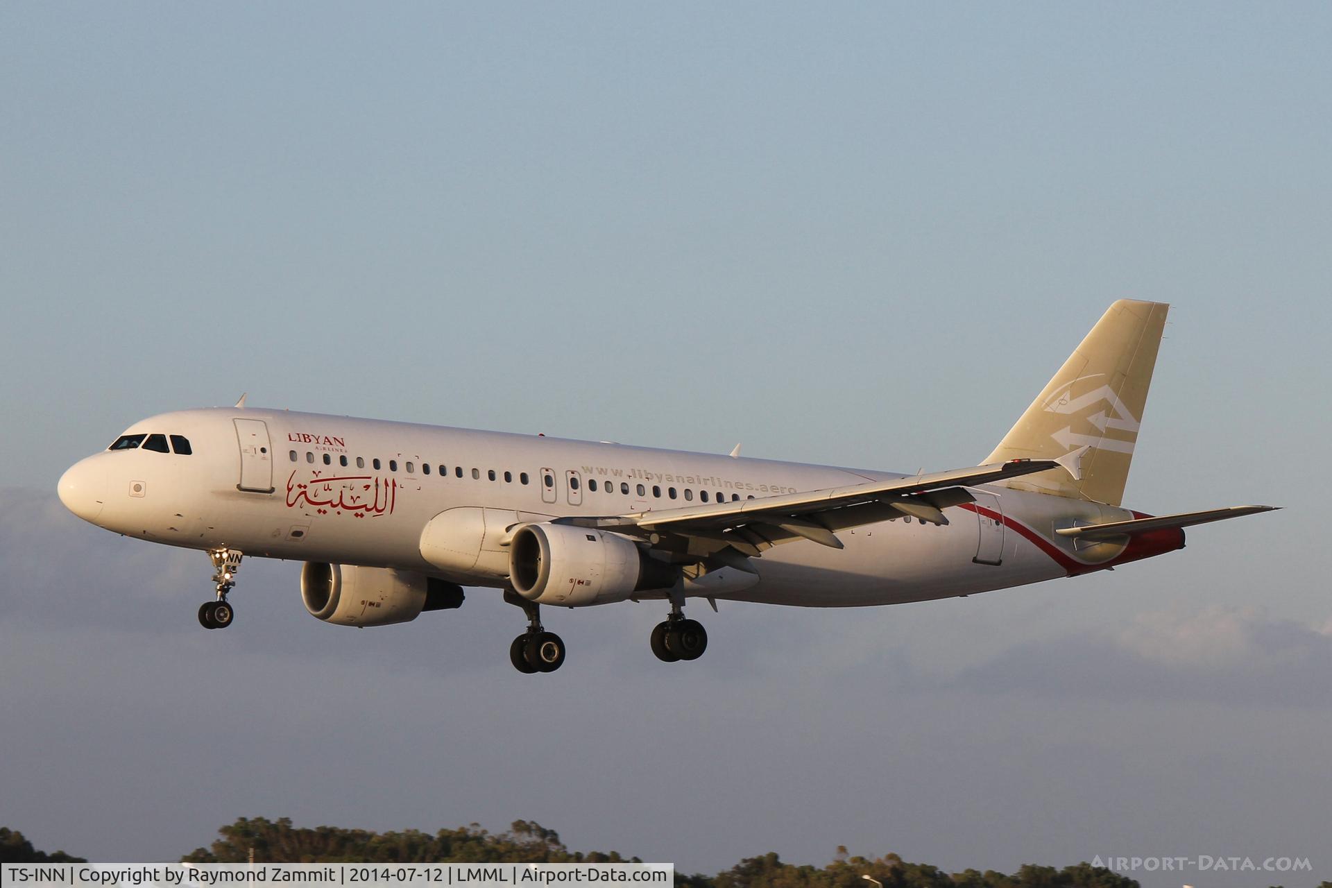 TS-INN, 1998 Airbus A320-212 C/N 793, A320 TS-INN Libyan Airlines