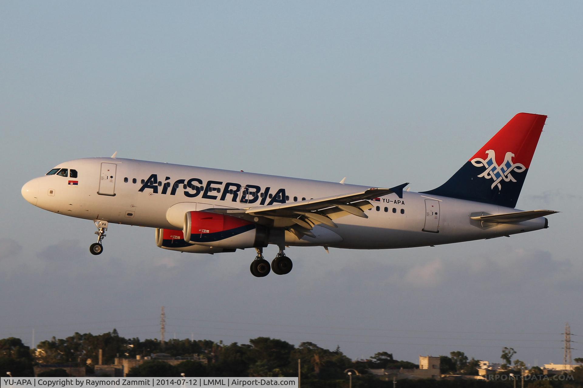 YU-APA, 2004 Airbus A319-132 C/N 2277, A319 YU-APA Air Serbia