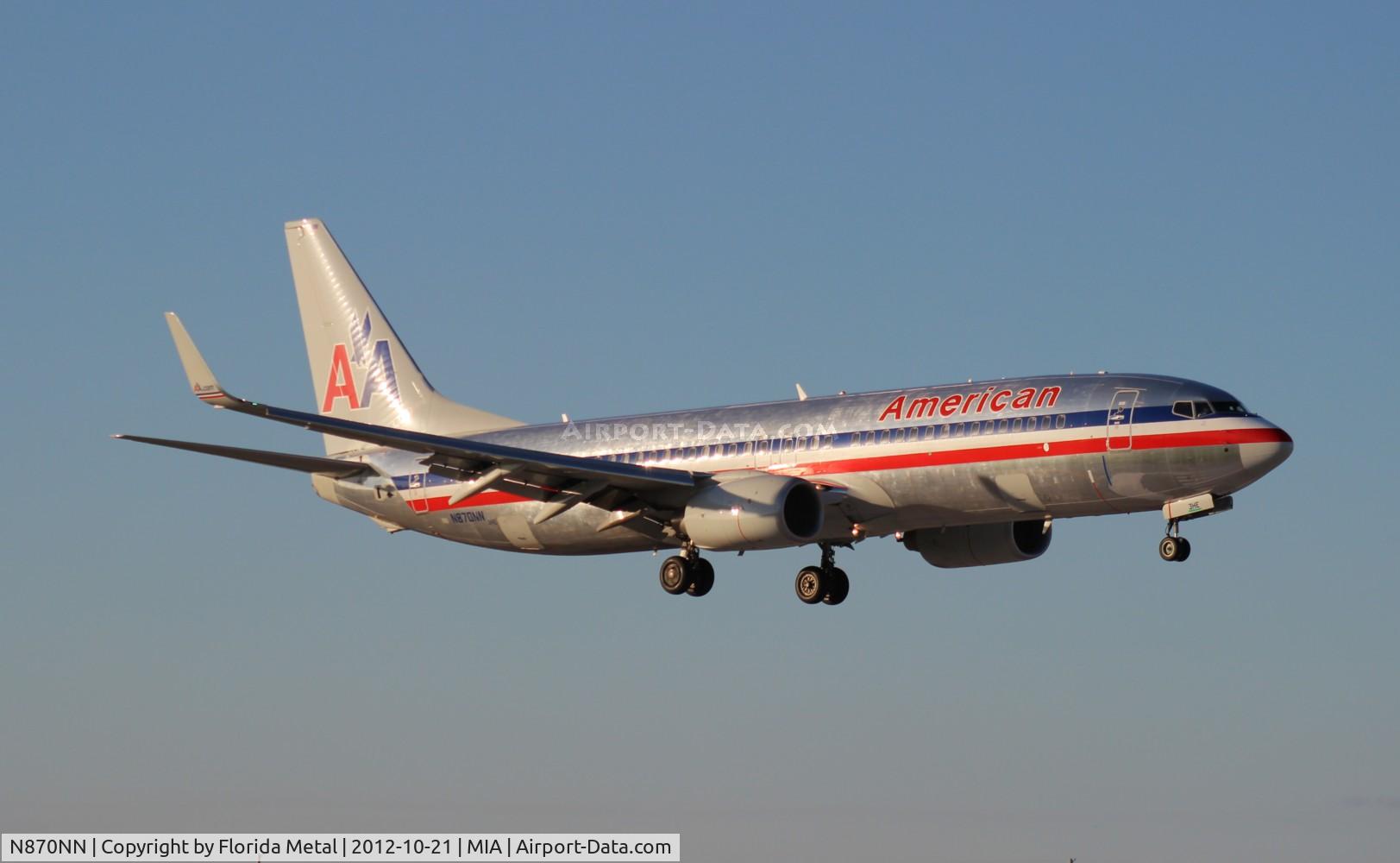 N870NN, 2011 Boeing 737-823 C/N 40765, American 737-800