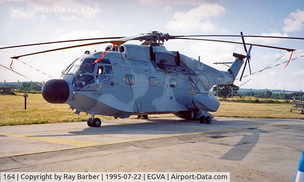 164, Aérospatiale SA-321G Super Frelon C/N 164, Aerospatiale SA.321G Super Frelon [164] (French Navy) RAF Fairford~G 22/07/1995