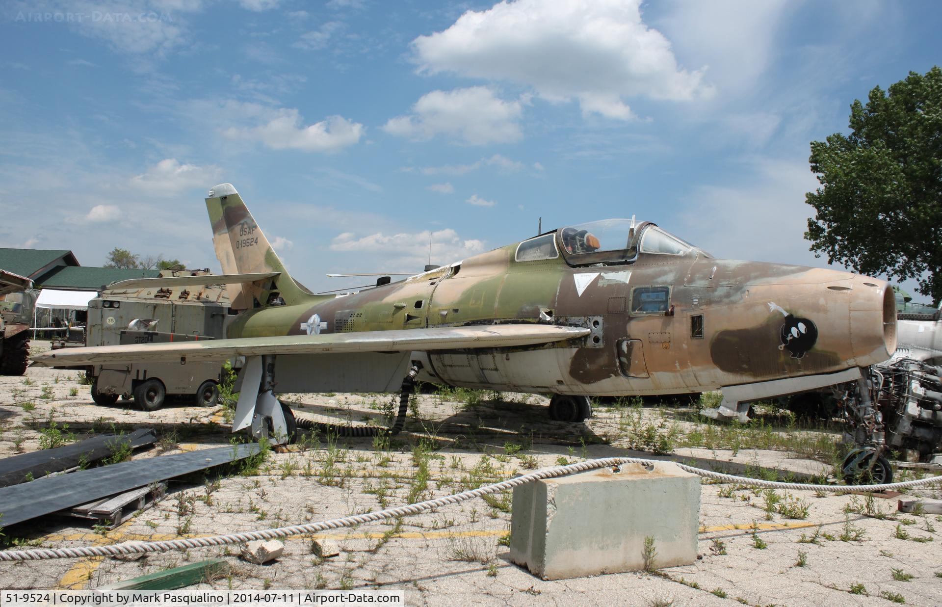 51-9524, 1951 General Motors F-84F Thunderstreak C/N Not found 51-9524, General Motors F-84F