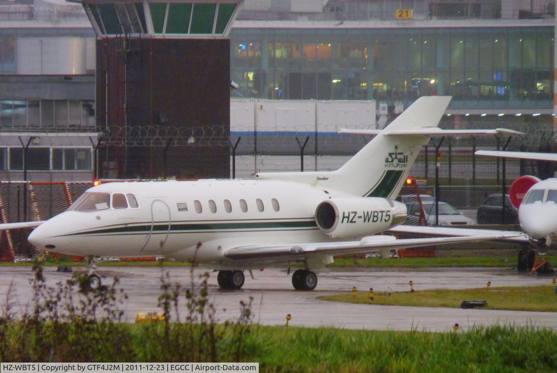HZ-WBT5, 1985 British Aerospace BAe.125 Series 800A C/N 258032, HZ-WBT5 at Manchesyer 23,12,11