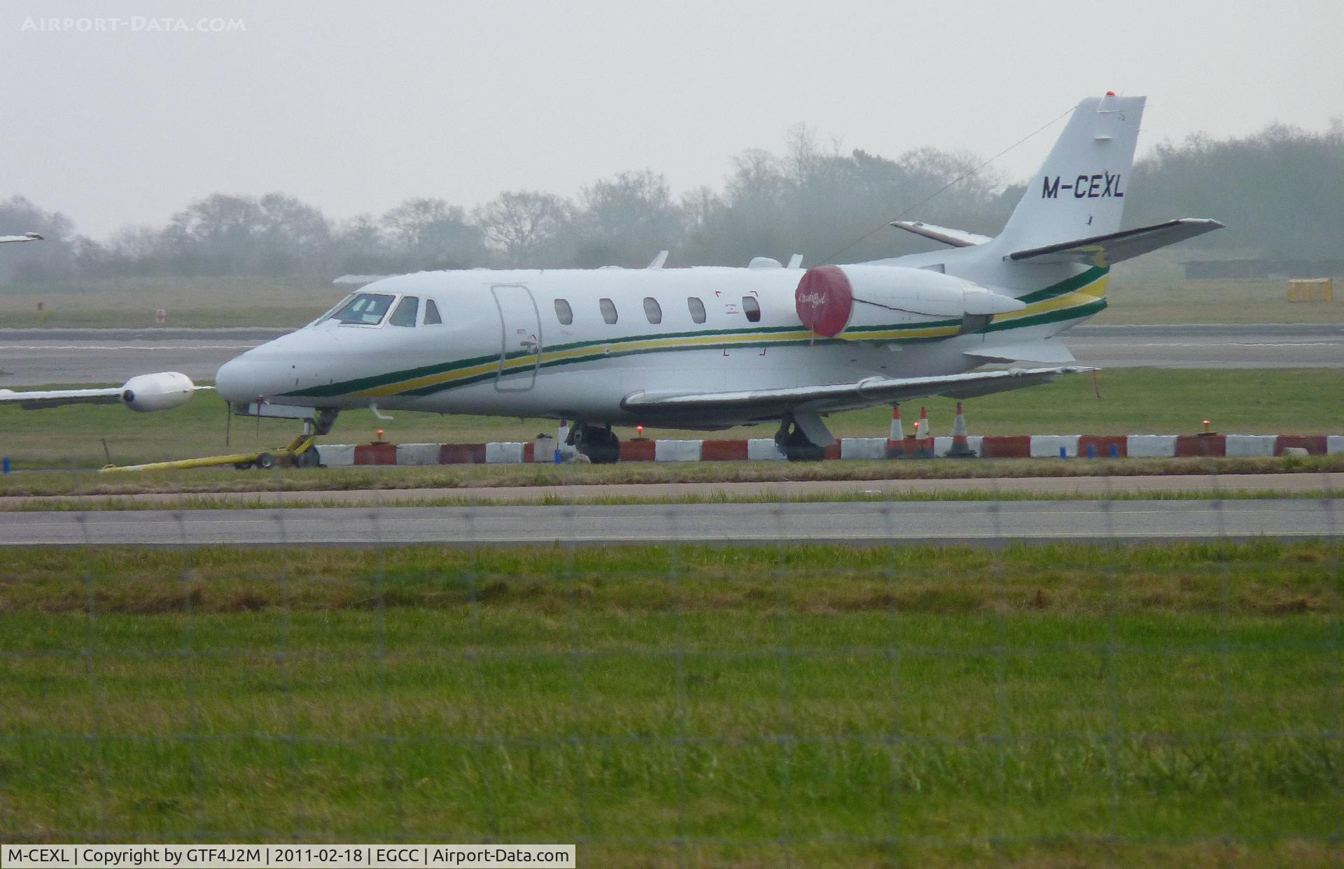 M-CEXL, 2001 Cessna 560XL Citation C/N 560-5215, M-CEXL  at Manchester 18.2.11