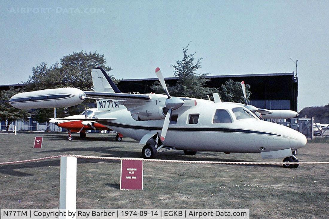 N77TM, Mitsubishi MU-2B-10 C/N 116, N77TM   Mitsubishi MU-2D (MU-2B-10) [116] Biggin Hill~G 14/09/1974. From a slide.
