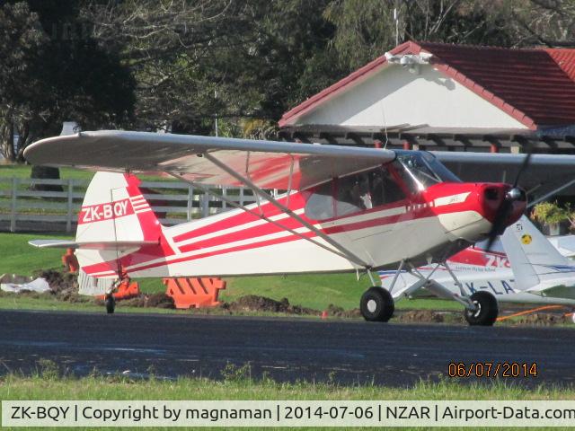 ZK-BQY, Piper PA-18 C/N 18-5769, On hold at Ardmore