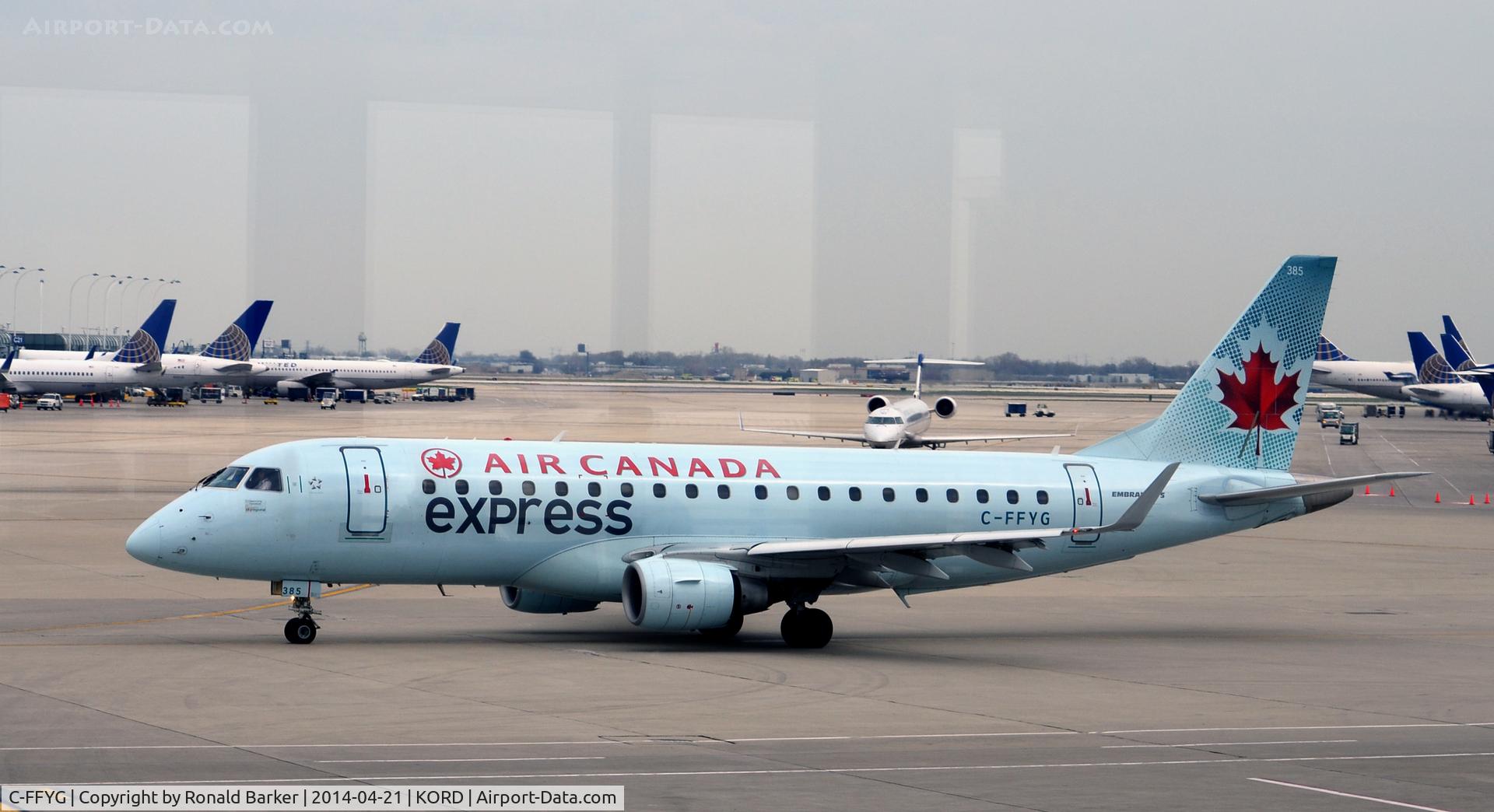 C-FFYG, 2005 Embraer 175SU (ERJ-170-200SU) C/N 17000116, Taxi O'Hare