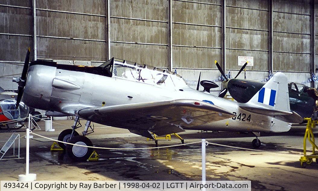 493424, 1949 North American T-6G Texan C/N 168-548, North American T-6G Texan [168-548] (Greek Air Force) Dekelia-Tatoi~SX 02/04/1998