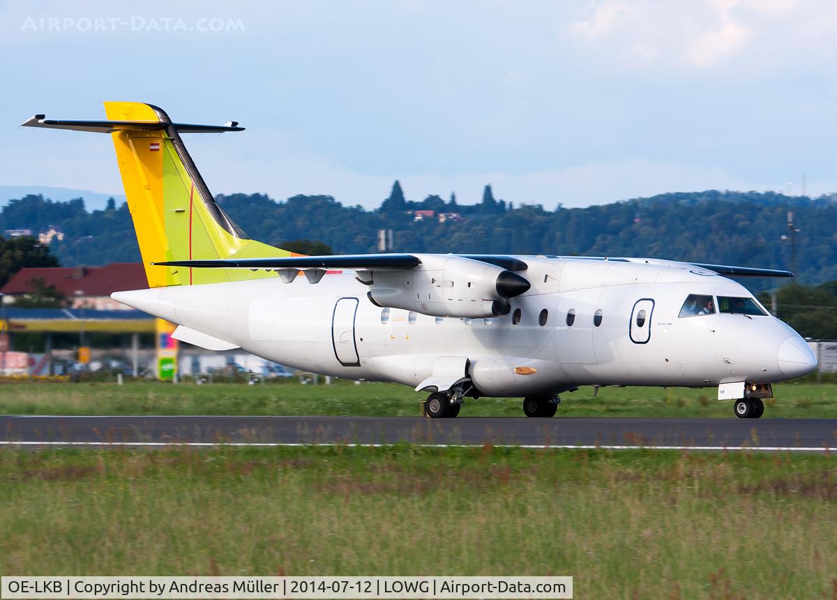 OE-LKB, 1995 Dornier 328-110 C/N 3036, On the way to Vienna.