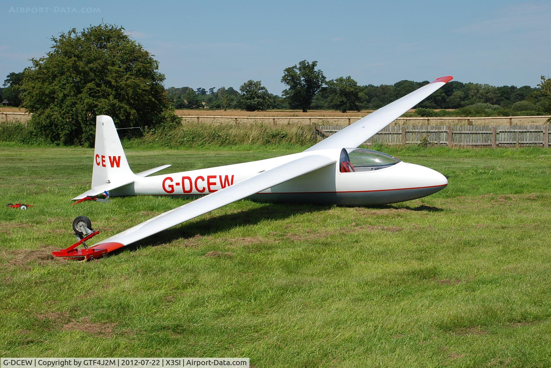 G-DCEW, 1968 Schleicher Ka-6E Rhonsegler C/N 4209, G-DCEW 'CEW' at Seighford 22.7.12