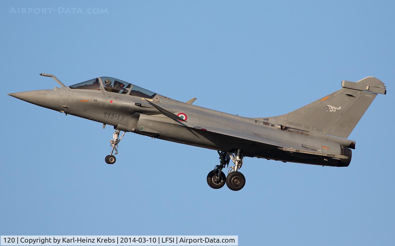 120, Dassault Rafale C C/N 120, final RWY 29